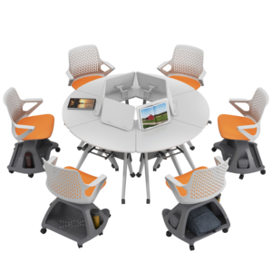 Juego de Escritorio y Silla de Plástico Moderno GUANGWEI <span class=keywords><strong>para</strong></span> Estudiantes, <span class=keywords><strong>para</strong></span> Uso en el Aula Escolar y en la Oficina en Casa - Product Image 5
