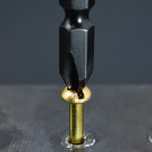 Fujiya Embout de précision anti-came Aimant antidérapant Impact Métal Step Tip Drill Bit Modèle P31-002 Noir & Or pour les travaux d'assemblage - Product Image 4