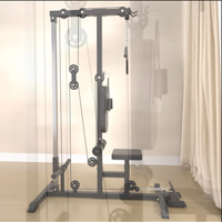 Tour de poulies croisées réglable pour salle de sport avec station de tirage vertical et machine à sélection de charge par broche pour la musculation