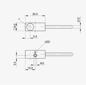 Sensor Inductivo Miniatura Original B-ALLUFF BES03TZ BES Q08MEC-PSC15B-EP02 en Stock - Product Image 5