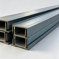 Barra en U Estructural Galvanizada Sin Aleación ASTM A6/A6M-14 C75 C100 C130 C150 C200, Perfil de Acero de 75x40 100x50