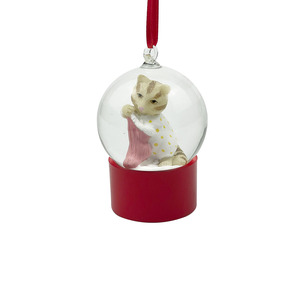 Wholesale Custom Resin Hand-painted Sculpture Mini <strong>Snow</strong> Globe <strong>Art</strong> Collectible for Christmas Tree Hanging Ornament - Product Image 5