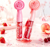 Siyiping hydratant fruits brillant à lèvres marque privée paillettes doux personnalisé végétalien haute brillance dodu en gros brillant à lèvres ensemble
