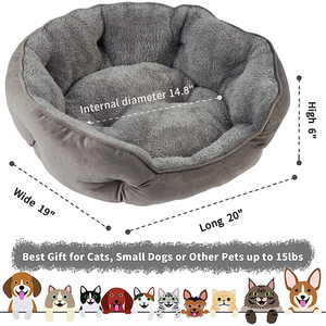 La mejor calidad, cama para mascotas, fondo antideslizante, suave, cálida, cama para dormir profundo para perros, cojín personalizado, venta al por mayor, casa pequeña de lujo para gatos - Product Image 4