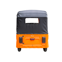 Tricycle Électrique DUDU Triple Rangée 5000W 72V, Moto à 3 Roues pour Passagers, Carrosserie Fermée, Moteur Sans Balais, 7 Places, Robuste