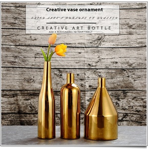 Bon prix, style de luxe pour la maison, décoration artistique, table à manger en céramique pour salon, <span class=keywords><strong>vase</strong></span> en céramique à fleurs séchées - Product Image 1