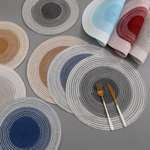 <span class=keywords><strong>Table</strong></span> <span class=keywords><strong>à</strong></span> manger tissée ronde <span class=keywords><strong>à</strong></span> changement progressif de fil de coton nordique de haute qualité en gros pour tapis de <span class=keywords><strong>Table</strong></span> <span class=keywords><strong>à</strong></span> manger - Product Image 2