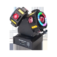 Maxinry Projecteur LED professionnel 3-en-1 à double tête 8x10W, effet faisceau RGB, stroboscope blanc, DMX512, IP33, CRI90, pour scène, DJ, discothèque