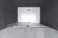 Cabine de douche à vapeur extérieure de haute qualité, design coulissant sans clips, verre de 8 mm d'épaisseur, plateau rectangulaire, cadre en aluminium, utilisation hôtelière