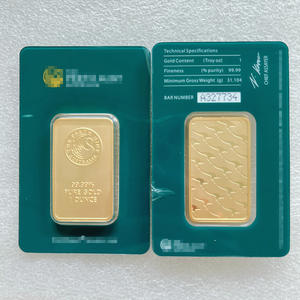 Australische vergulde gouden staaf, niet-magnetisch, gestempeld, gegraveerd, met carving, modern, offset, antiek, traditioneel, premium, Feng Shui - Product Image 2