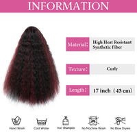 Queue de cheval synthétique afro bouclée et ondulée, résistante à la chaleur, de haute qualité, pour femmes noires, vente en gros