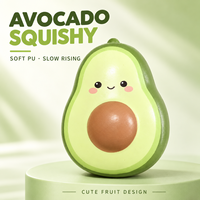 Jouet Squishy en PU en forme d'avocat, mignon, à remontée lente, souple, anti-stress, pour enfants de 5 à 7 ans, idéal pour cadeaux et fêtes
