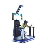Mini máquina de juego de disparos de realidad Virtual para interiores/exteriores, soporte de vídeo VR que funciona con monedas, Metal para centros comerciales, parques de atracciones