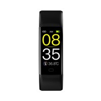 Gelang Pintar Pelacak Kebugaran dengan Pengukur Detak Jantung dan Tidur, Layar AMOLED, Tali Logam, Tahan Air IP67, Pedometer, Kompatibel Android