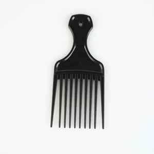 Peigne à cheveux personnalisé avec logo de salon, peigne à dents larges en plastique noir pour hommes, peigne afro - Product Image 3