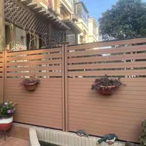 Clôture en bois synthétique d'extérieur, sans peinture, entièrement scellée, garde-corps, cour, <span class=keywords><strong>terrasse</strong></span>, balcon, jardin de fleurs, carrelage, panneau de porte extérieur - Product Image 4