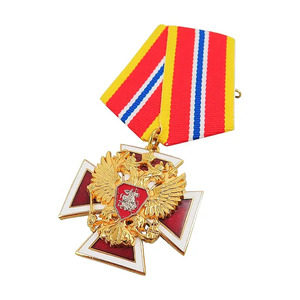 Fabrication sur mesure de médailles écologiques plaquées de l'Ordre Royal du Cambodge et de la Grande Croix de Sowathara avec ruban - Product Image 1