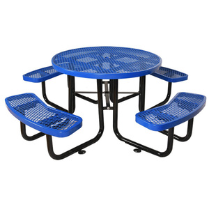 Presa di fabbrica La Migliore Vendita <span class=keywords><strong>Tavolo</strong></span> <span class=keywords><strong>Da</strong></span> Picnic Parco Rotondo di Metallo <span class=keywords><strong>Tavolo</strong></span> <span class=keywords><strong>Da</strong></span> Picnic Panca Commerciale <span class=keywords><strong>Tavolo</strong></span> <span class=keywords><strong>Da</strong></span> Pranzo - Product Image 1