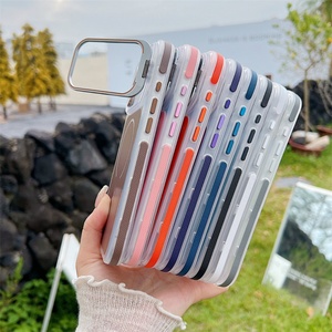 Funda de Alta Gama para iPhone 17 Pro Max, Transparente, de PC Rígido, con Soporte Magnético Metálico para Lentes, a Prueba de Golpes, con Soporte para Lentes - Product Image 4