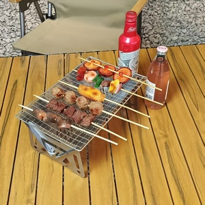 Estufa de barbacoa de carbón plegable de acero inoxidable para la familia Parrillas de camping perfectas para picnics al <span class=keywords><strong>aire</strong></span> <span class=keywords><strong>libre</strong></span> y campings - Product Image 5