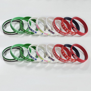 Pulsera de Silicona Delgada con Logotipo Personalizado, Pulsera Personalizada para Material Promocional Electoral - Product Image 5