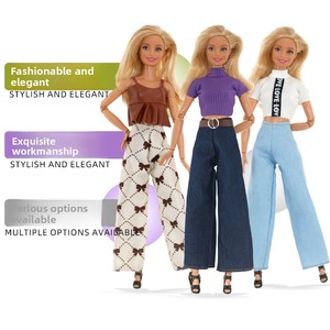 Nuevo 2026 Venta al por mayor Muñeca de moda con ropa intercambiable de 30 cm, 6 conjuntos de ropa para bebé, traje de moda, pantalones vaqueros, camiseta de manga corta opcional - Product Image 1