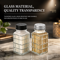 Bocaux à épices en verre de 80 ml avec logo personnalisé et couvercles doseurs, bouteilles à assaisonnement vides réutilisables avec emballage en boîte pour la vente en gros