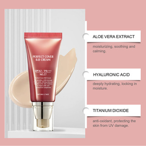 Crema <span class=keywords><strong>BB</strong></span> de Cobertura Perfecta, Base de Maquillaje Natural Beige, Resistente al Agua, FPS 42, Blanqueadora, Hidratante, de Larga Duración, Control de Grasa, Ácido Hialurónico - Product Image 3