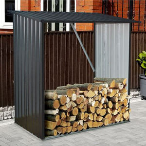 Abri de jardin Assurance qualité matériau galvanisé grand <span class=keywords><strong>espace</strong></span> métal stockage de jardin abri à bois de chauffage abri - Product Image 2