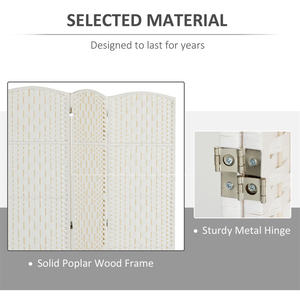 Pantalla de Privacidad Plegable de 3 Paneles, Divisor de Habitaciones Moderno de Tela Opaca - Product Image 5