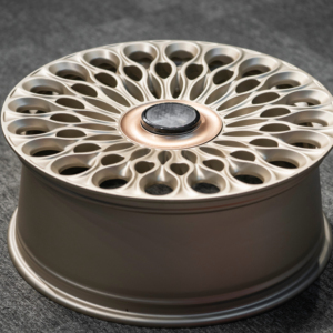 Jantes forgées à rayons en forme <span class=keywords><strong>de</strong></span> goutte d'eau, or champagne mat, personnalisables pour tous les modèles, y compris Ferrari, Porsche. - Product Image 6