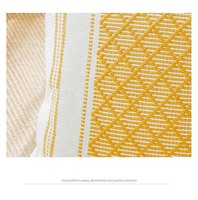 Vente en gros de taie d'oreiller moderne en coton tissé sur mesure taie d'oreiller géométrique pour canapé salon avec fermeture éclair