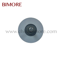 Rouleau de porte d'ascenseur Bimore à gorge plate OD65mm W15mm avec roulement 6202 pour porte d'ascenseur
