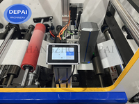 Machine d'impression flexographique UV IR à double servo horizontal 350-450 pour étiquettes autocollantes IML, avec contrôle de servomoteur pour bobines étroites