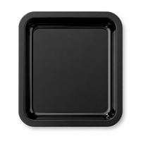 Barquette en plastique noire jetable pour emballage sous vide, emballage alimentaire, approvisionnement direct commercial, conteneur pour aliments pour animaux de compagnie