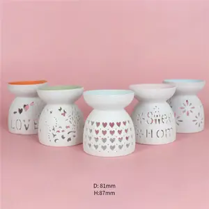 Premium Hot Selling Home Decor Aromatherapy Tealight Essential Oil Ceramic Burner For Holiday Celebrating