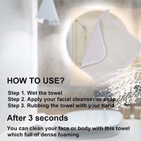 Serviettes exfoliantes pour le visage et le corps, tissu doux pour le bain, tissu exfoliant double face
