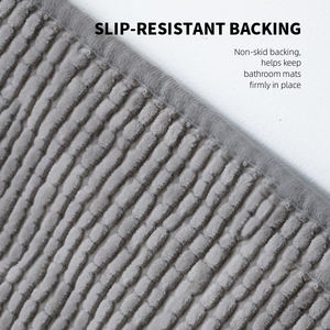 Luxuriöse Chenille-Badezimmermatte, Extra Dicker und Weicher Zotteliger Mikrofaser-Badteppich, Rutschfest und Maschinenwaschbar, Plüsch-Vorleger - Product Image 3