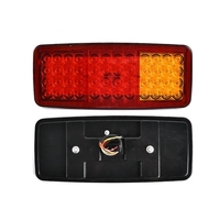 Feux arrière LED pour remorque de camion, stop, frein, clignotant, marche arrière, 24V, étanche