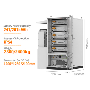 Sistema de Almacenamiento de Energía en Gabinete Exterior con Refrigeración Líquida Todo en Uno, 125kW 261kWh, con <span class=keywords><strong>Inversor</strong></span> Híbrido para Uso Comercial - Product Image 2