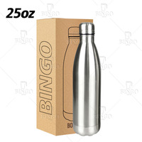 Thermos multifonction en acier inoxydable avec infuseur à thé et compartiment de rangement inférieur, bouteille d'eau isotherme de 750 ml pour l'extérieur