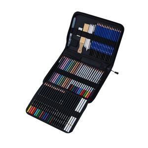 76 Pack Drawing <span class=keywords><strong>Set</strong></span> Kit Esboço Lápis Coloridos e Kit Esboço com Livro Esboço e Livro para Colorir - Product Image 1