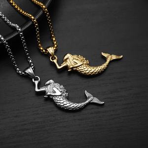 2026 Wholesale Vintage Mermaid <b>Necklace</b> Steampunk <b>Celtic</b> Victorian Goth Boho Fashion Pendant - Product Image 3