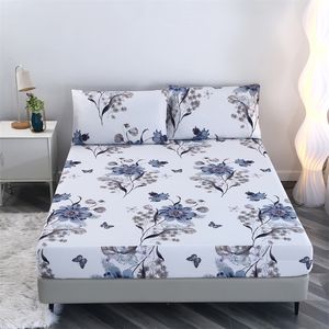 Ensemble de literie pour la maison en microfibre tissée bon marché en gros, imprimé 3 en 1, floral, 80 g/m², ensemble de draps ajustés 3 pièces - Product Image 2