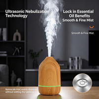 Humidificateur à ultrasons silencieux, commande à un bouton, arrêt automatique sans eau, diffuseur d'huiles essentielles portable de 100 ml pour le yoga