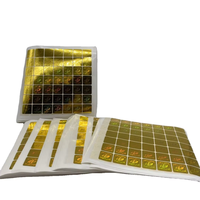 Autocollant de sécurité holographique 3D anti-contrefaçon anti-ultraviolet en PET avec code QR personnalisé et logo 3D