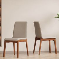 Chaises de restaurant et d'hôtel de luxe léger, tabourets simples, chaises en bois massif, chaises de salle à manger modernes rembourrées pour la maison