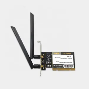 TP-Link互換300MbpsデスクトップWIN10/ROS PCI旧ポートネットワークインターフェースワイヤレスカードイーサネットアダプターAtherosAR9223
