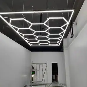 Zeshoek Detaillering Werkplaats Verlichting Led Voor Auto Winkel En Garage Plafond Honingraat Verlichting Werk Garage Led Licht