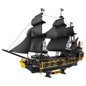 Bloques de Construcción Fangcheng FC6010, Modelo de Barco Pirata Negro, Más de 800 Piezas, para Niños de 8 a 13 Años, Juego Educativo - Product Image 1